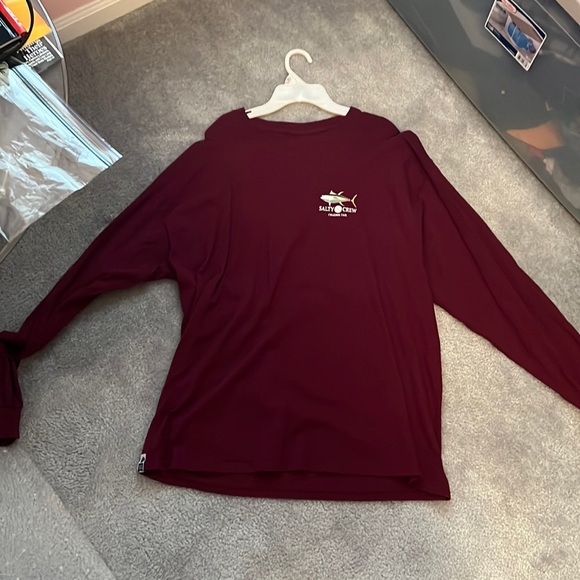 Salty Crew Long sleeve Maroon - Picture 1 of 1